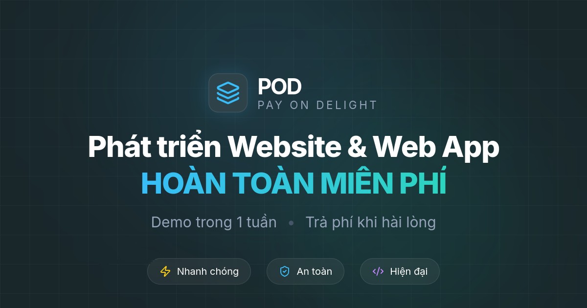 POD - Pay On Delight | Free Website & Web App Development - Pay When ...
